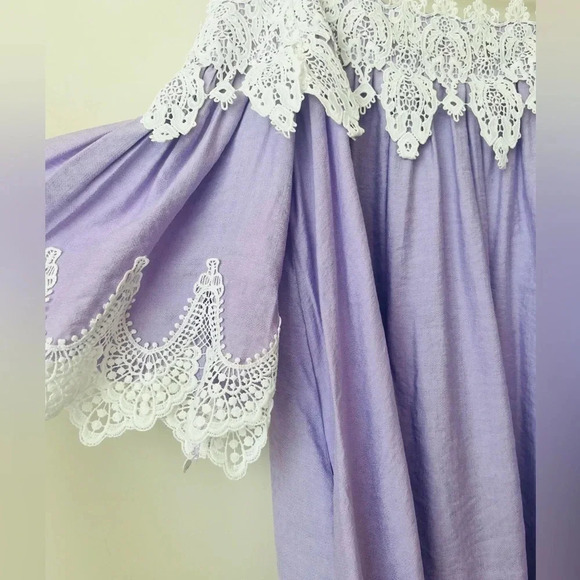 DO + BE Off The Shoulder Lavender Dress - Sz S - NWT - Picture 4 of 10